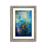 Abstract Tree Sparrow Framed Art