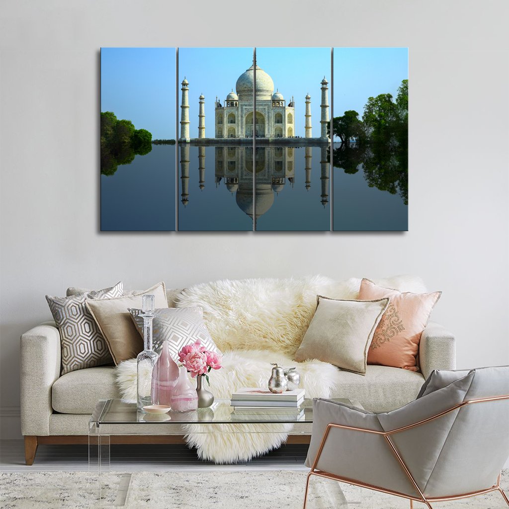 5 Panels Canvas set of Taj-Mahal