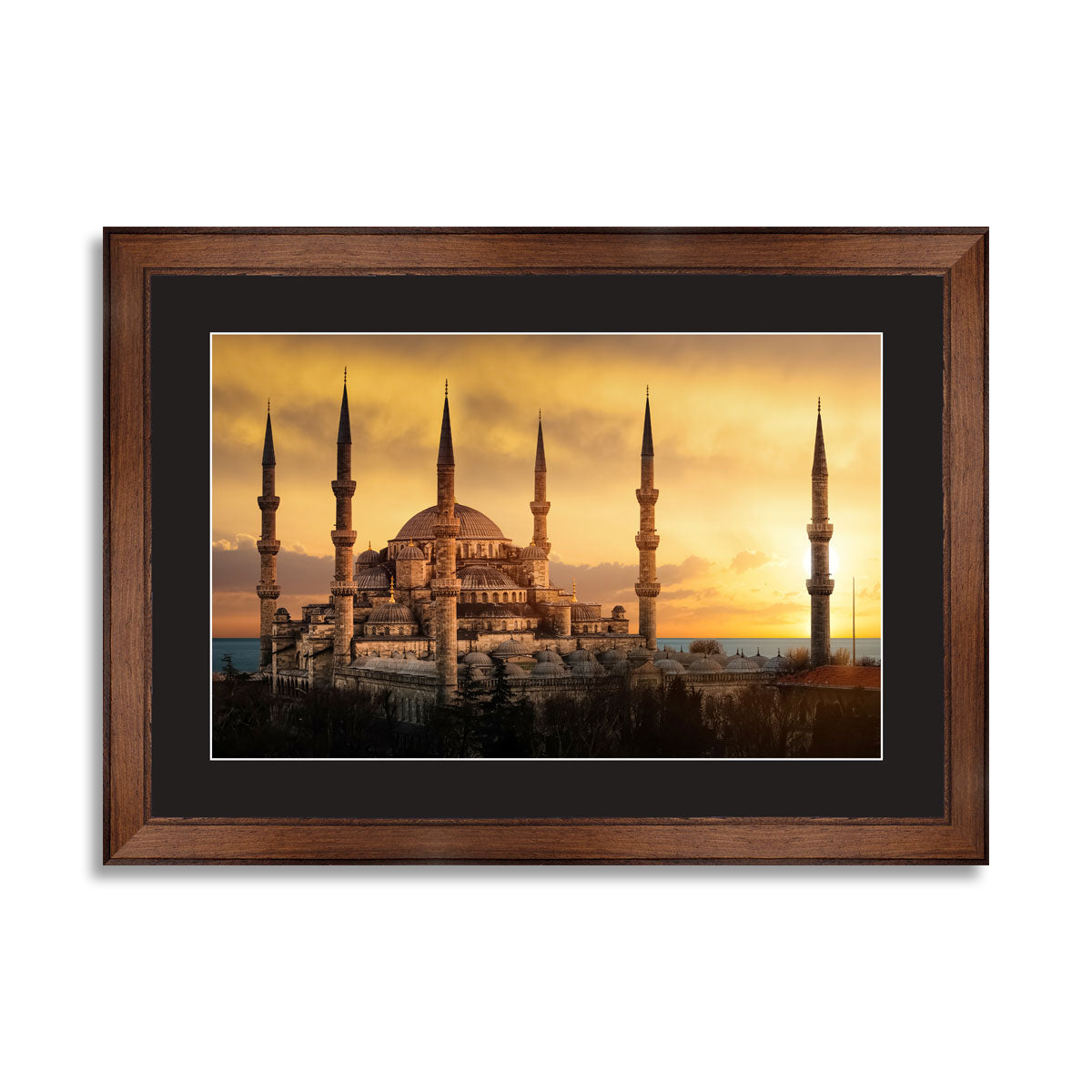 The Blue Mosque in Istanbul during sunset