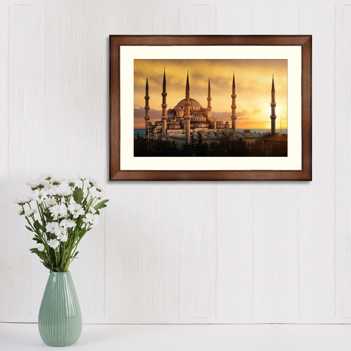 The Blue Mosque in Istanbul during sunset