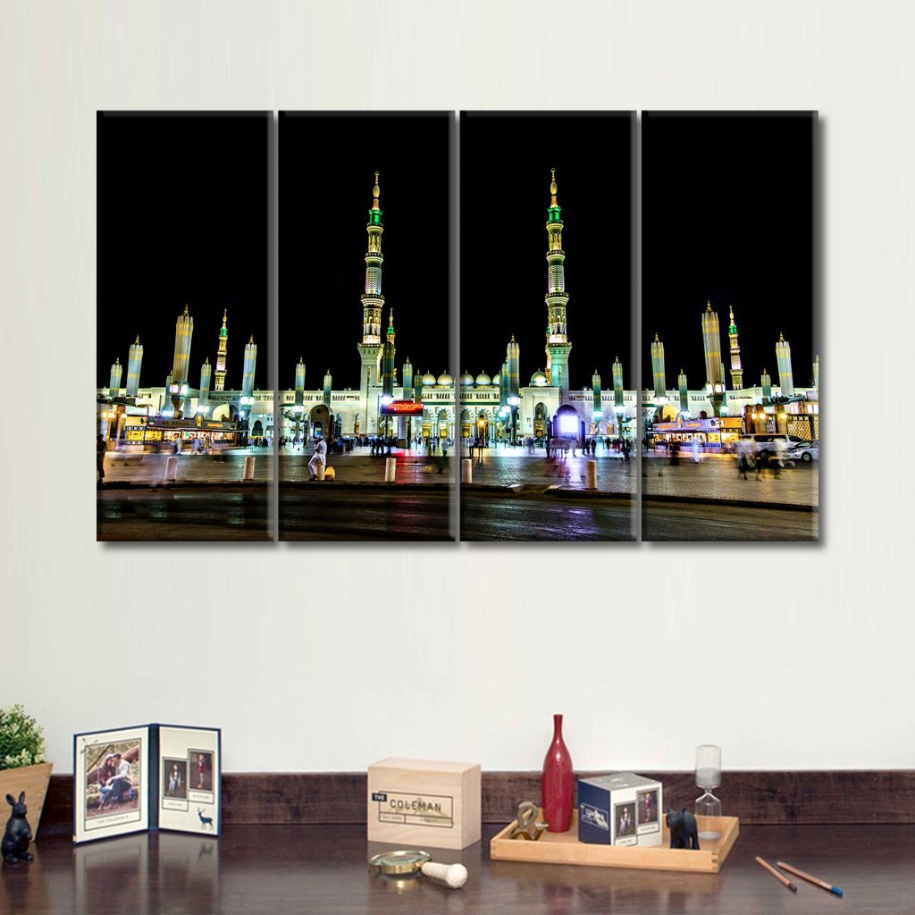 3 Panels Canvas Set The Holy Masjid Madinah located in Saudi Arabia