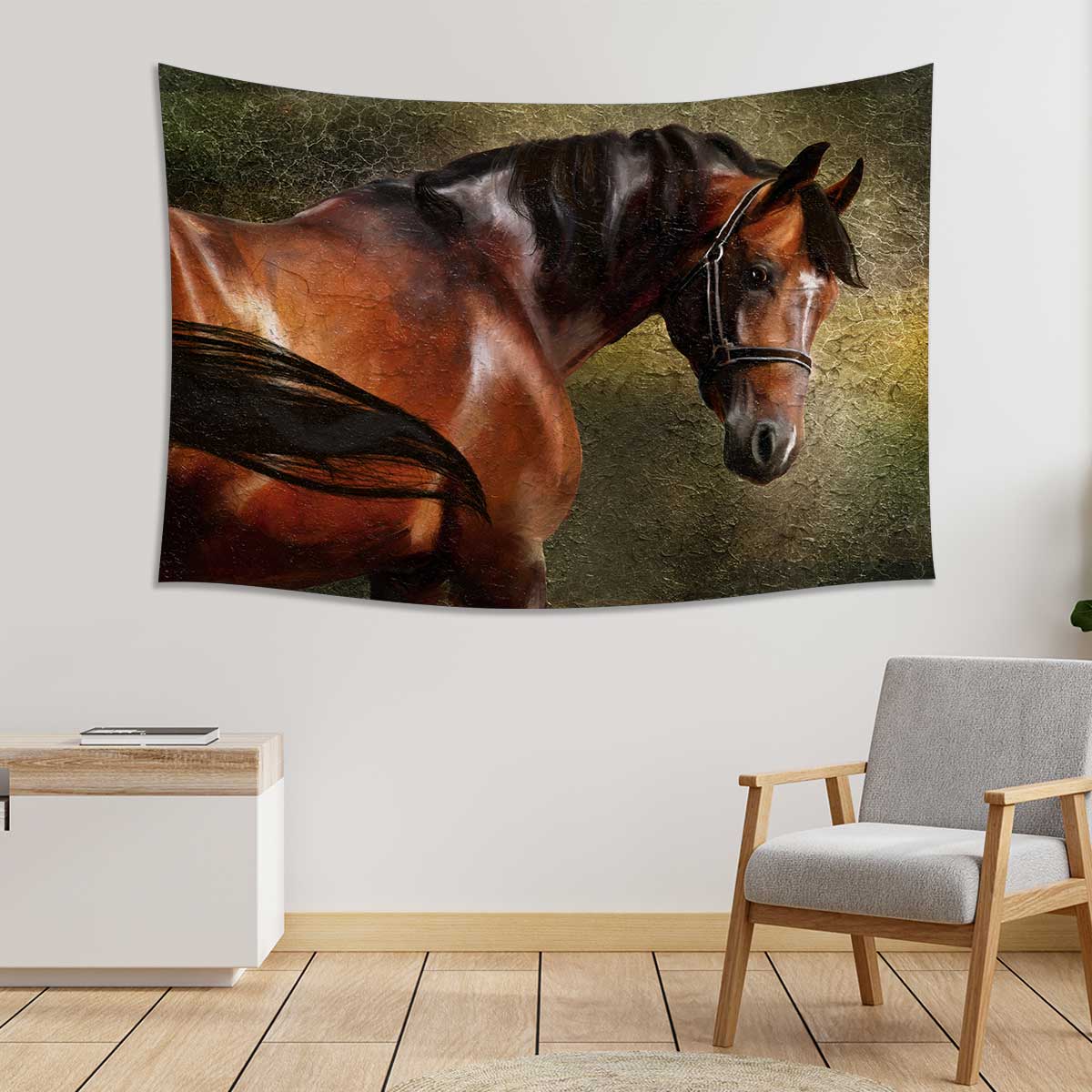 The-Thoroughbred-classical-portrait.-Simulation-in-old-painting-style