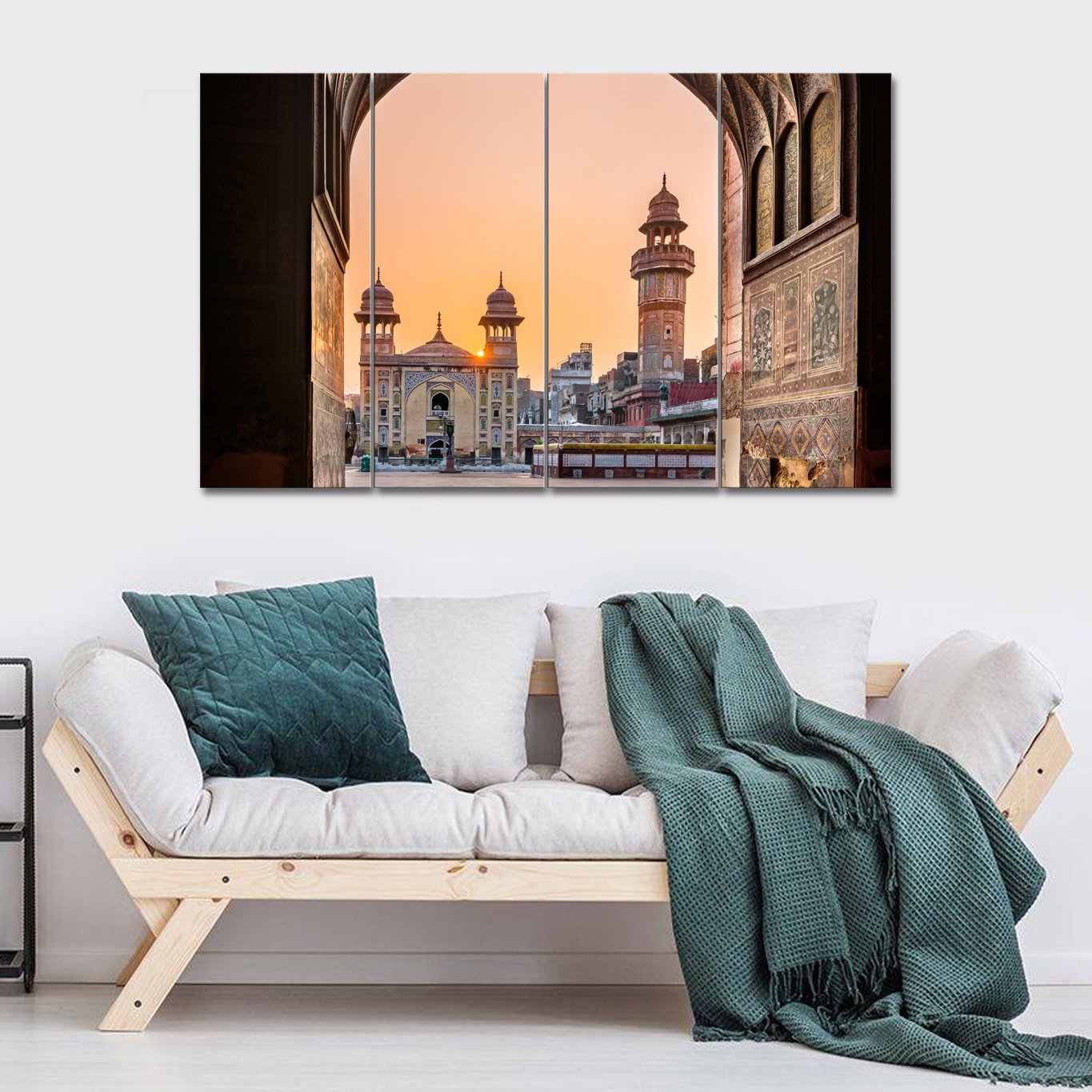 4 Panel Canvas Set of The Wazir Khan Mosque