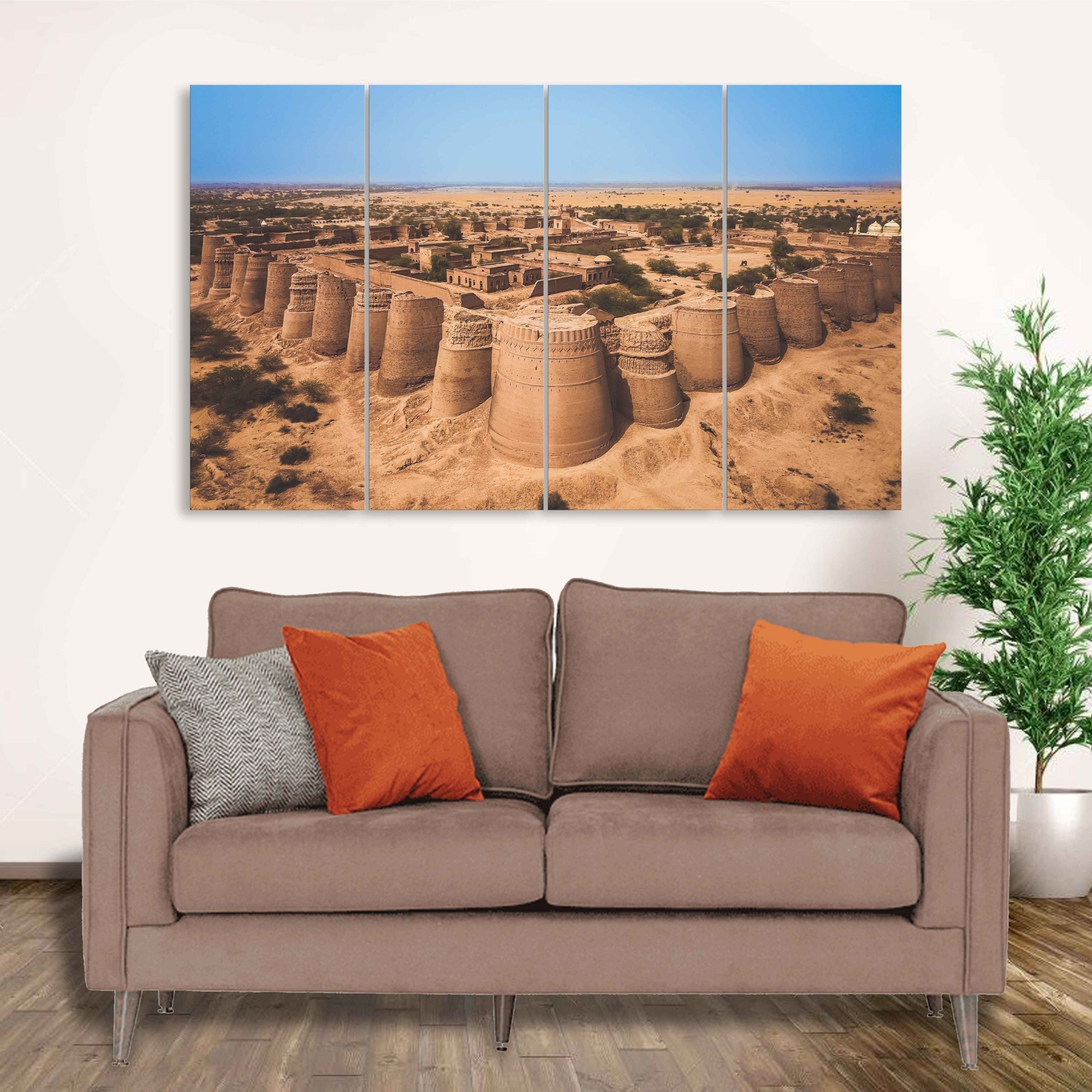 5 Panels Canvas set of View-to-the-Derawar-Fortress