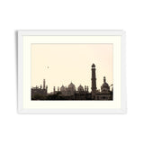 Skyline of Lahore old city scape with Badshahi Mosque