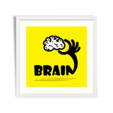 Creative brain sign idea