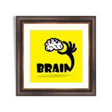 Creative brain sign idea