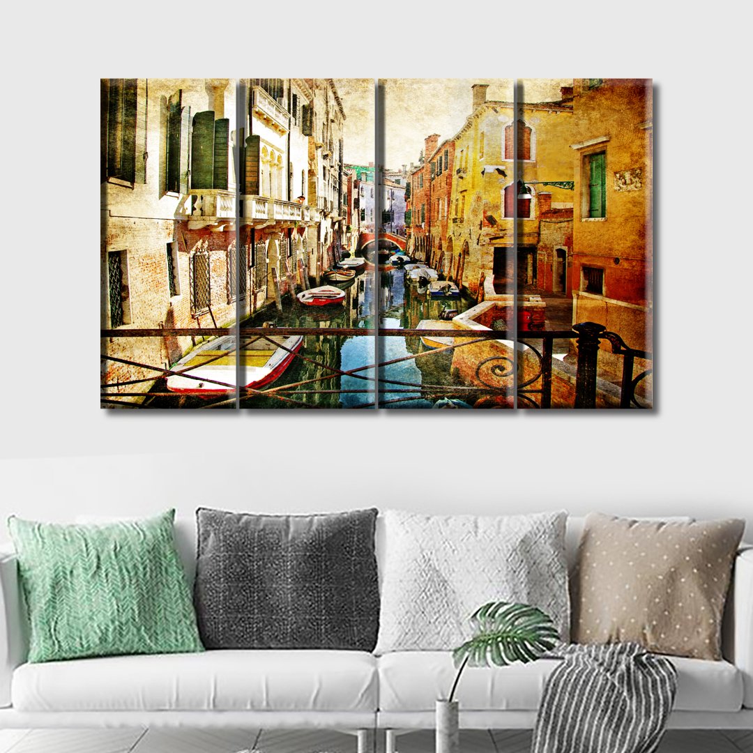 5 Panels Canvas Painting of amazing Venice Painting