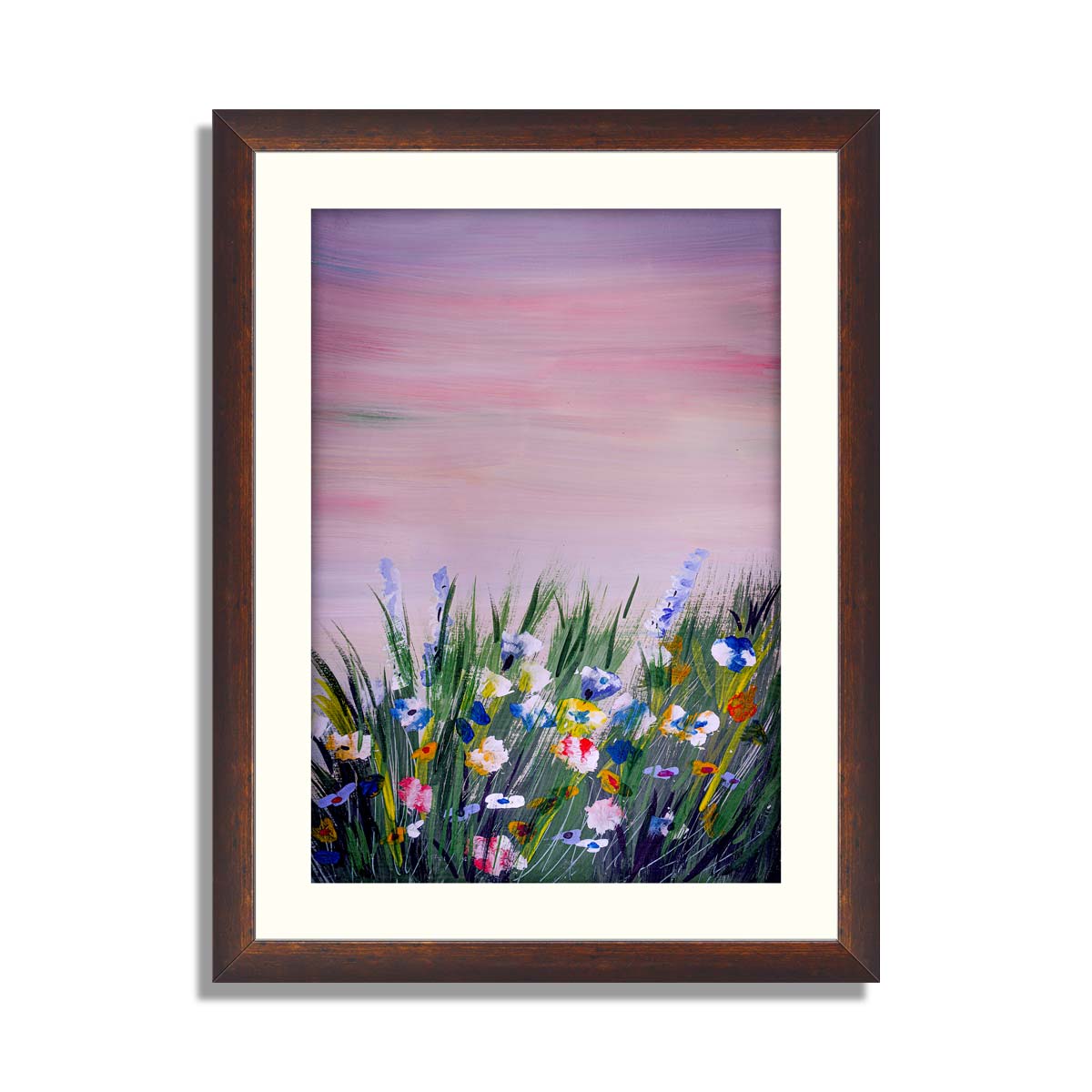 Abstract meadow flowers