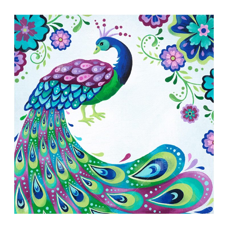 Floral Peacock