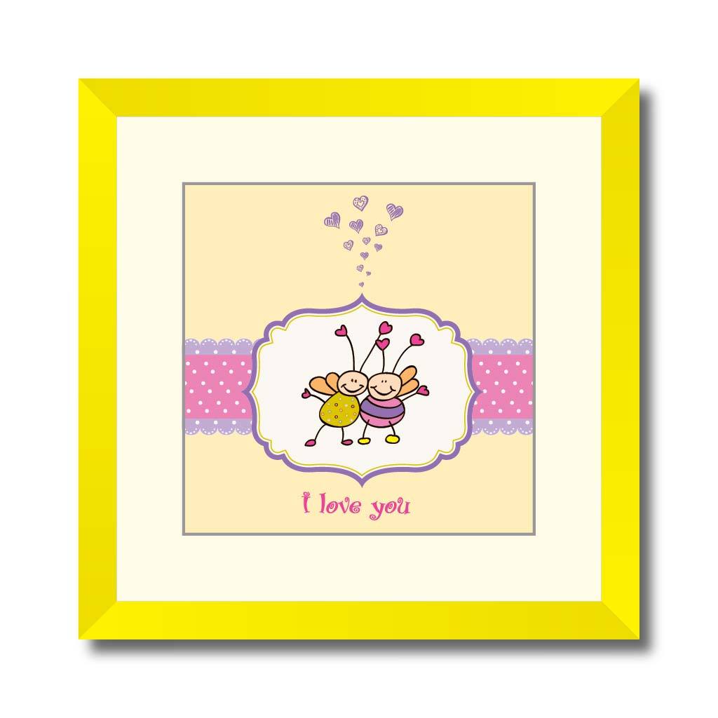 love card with bees