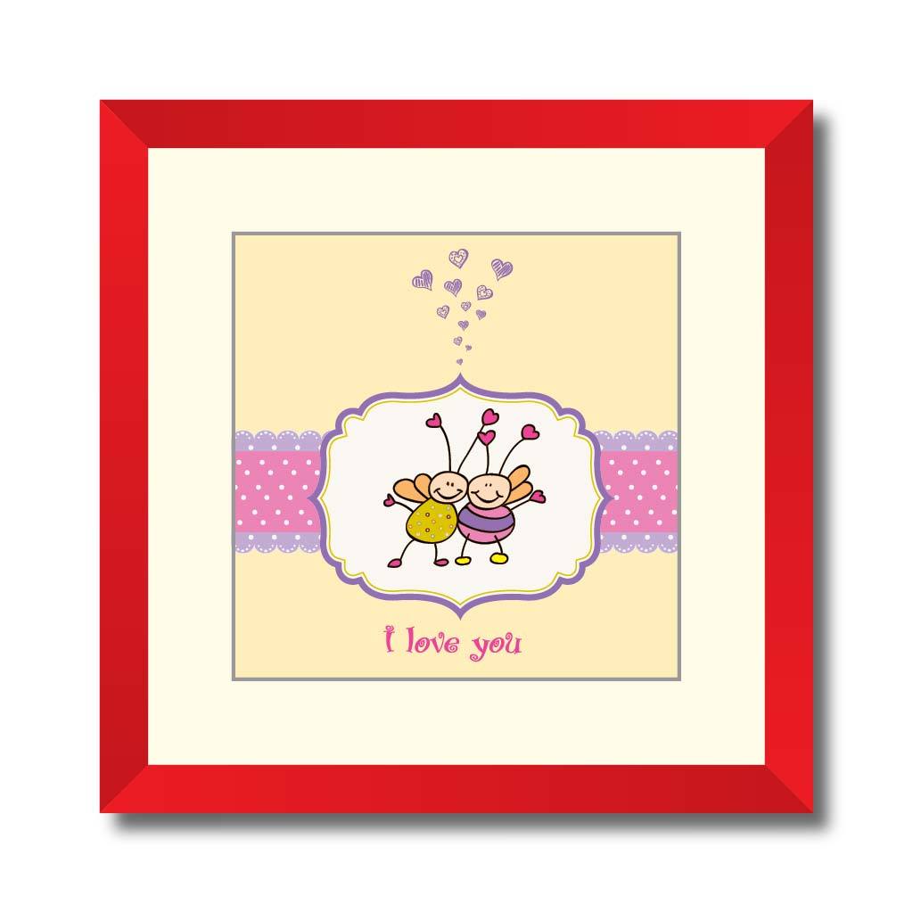 love card with bees