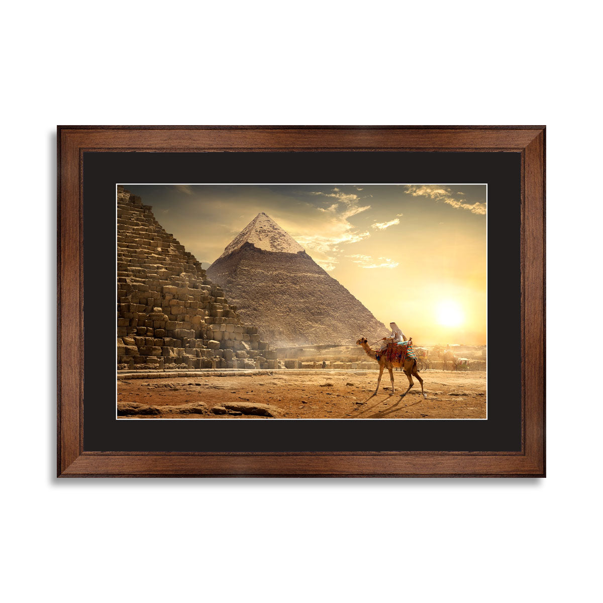 Pyramids in Egyptian Desert