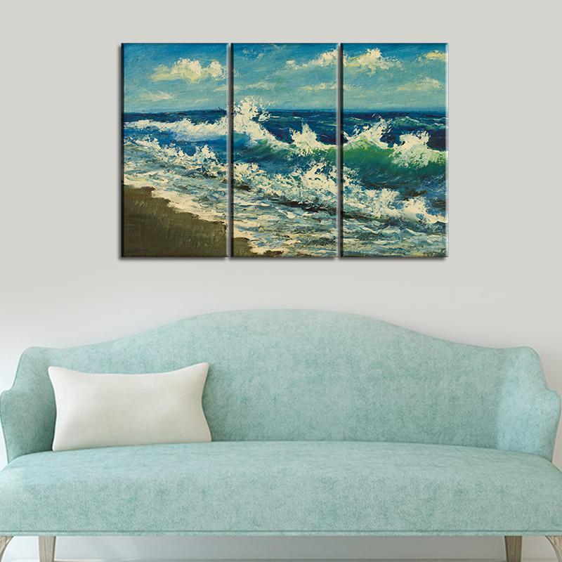 4 Panel Canvas Set of sea-beach