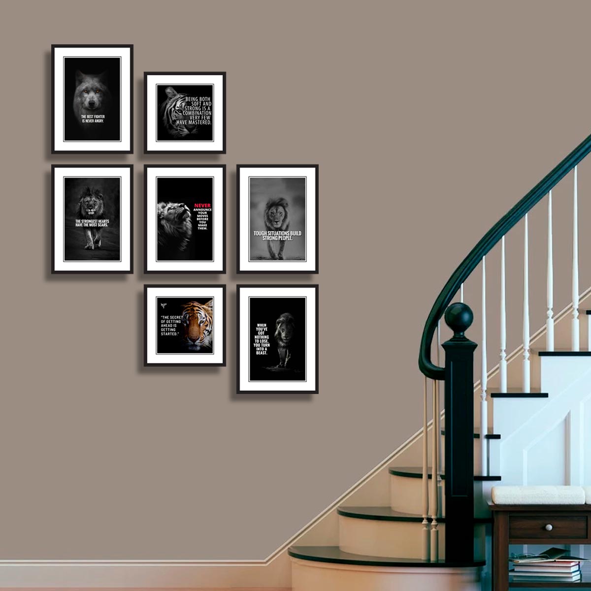 set of 7 Framed Art